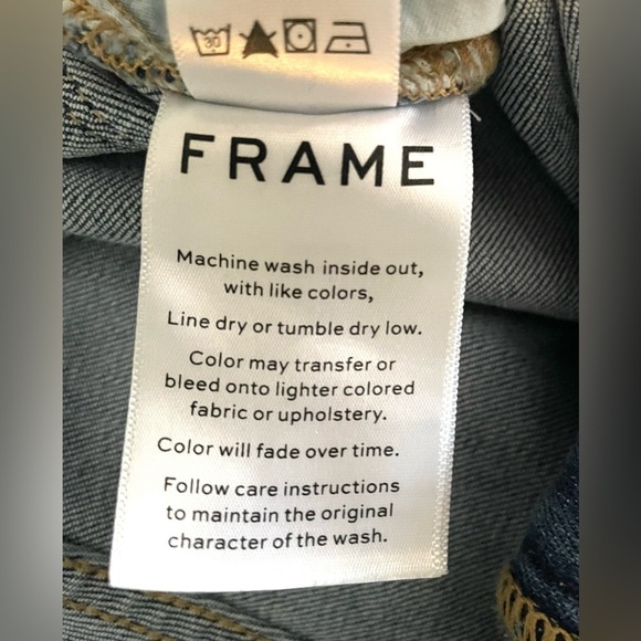 Frame Womens Le Sylvie Slender Straight High Rise Stretch Jean Sz30 Like New - Picture 4 of 10